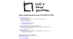 Desktop Screenshot of neopostmodern.com